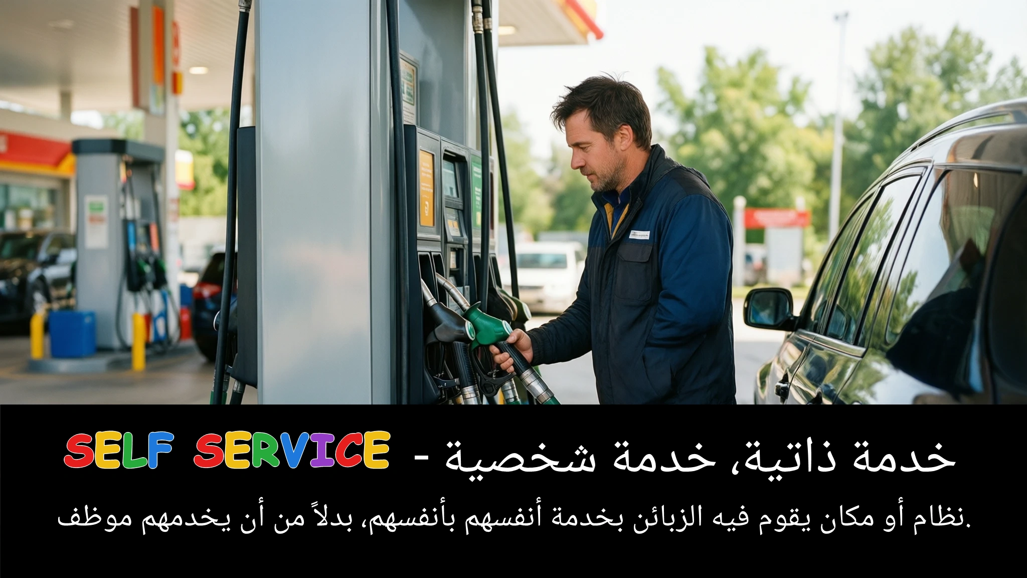 Arabic Illustration for self service